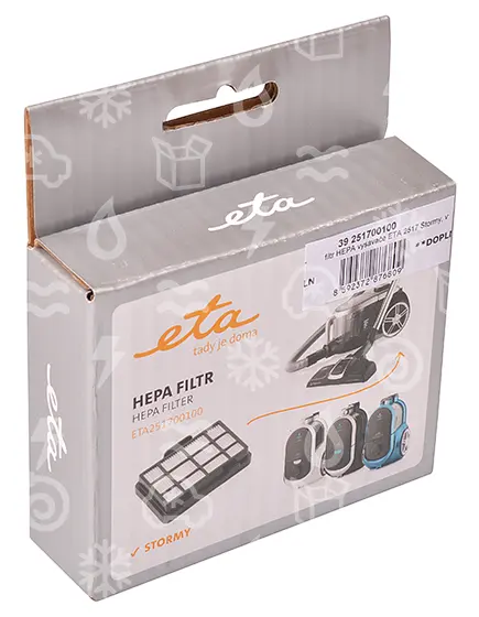 filtr HEPA vysavače ETA 2517 Stormy, výstupní